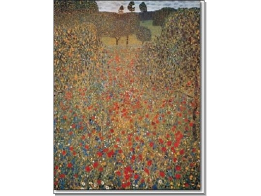 Klimt : Prado con amapolas 1
