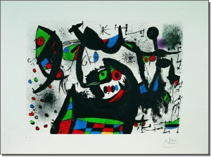 Miró: Homanaje a Joan Prats 1971 60x80 (33267)