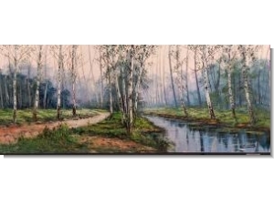 Bosque camino/rio 150x60