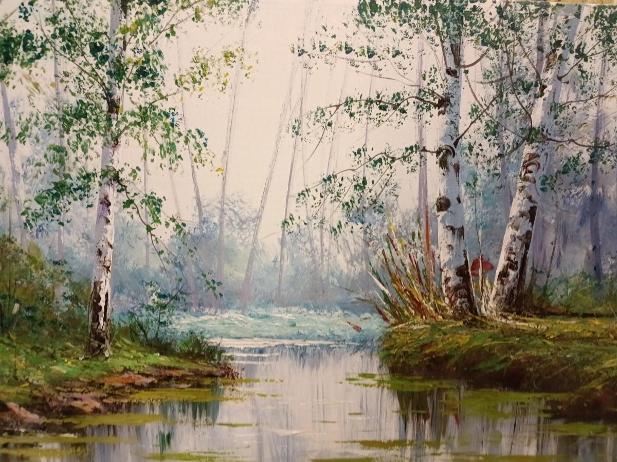 Bosque con rio 150x60 3